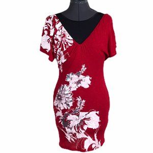 # Misope  Floral Jersey Dress Sz Sm